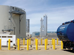 Phase 1 Of CR&R’s New AD System Has Capacity To Process 83,600 Tons/year Of Yard Trimmings And Food Waste. Four Eisenmann Digesters Are Housed In The Rectangular Building; The Fueling Station Is In The Foreground. Photo Courtesy Of CR&R, Inc.
